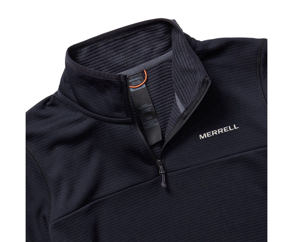 Pulôver Senhora - Merrell Terrain Geotex 1/4 Zip - Pretas - PHU861904